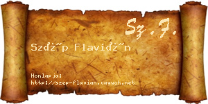Szép Flavián névjegykártya